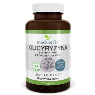 Miniaturka artykułu - MEDVERITA Glicyryzyna 50mg, 120kaps.