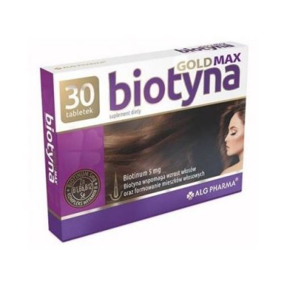 Miniaturka artykułu - Biotyna Gold Max, 30tabl.