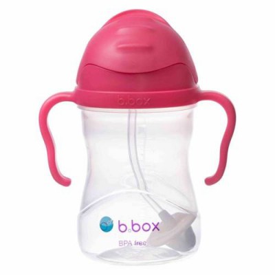 B.BOX Bidon ze słomką malinowy, 240ml