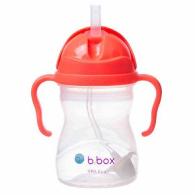 Miniaturka artykułu - B.BOX Bidon ze słomką arbuzowy, 240ml
