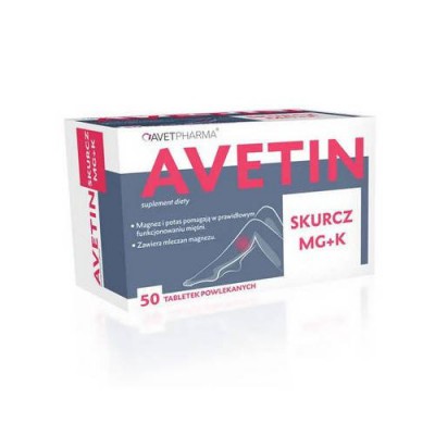Miniaturka artykułu - Avetin Skurcz MG+K, 50tabl. powl.