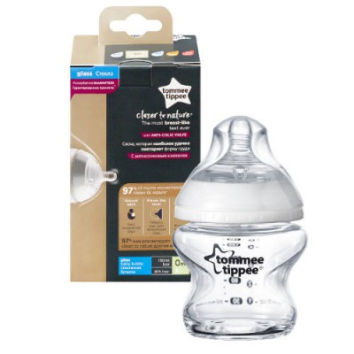 Miniaturka artykułu - Tommee Tippee CTN Butelka Szklana, 150 ml 