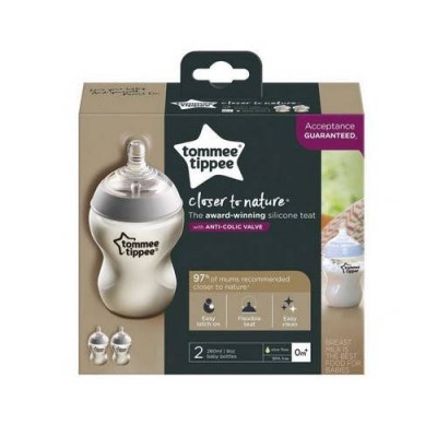 Miniaturka artykułu - Tommee Tippee CTN Butelka 260ml, 2szt.