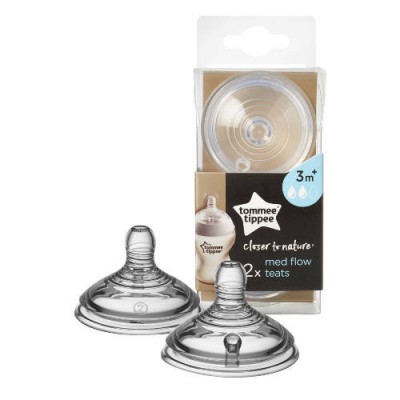 Miniaturka artykułu - Tommee Tippee CTN Smoczek na butelkę SILIKONOWY 3m+