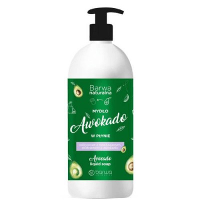 Miniaturka artykułu - BARWA Mydło w płynie - awokado, 500ml