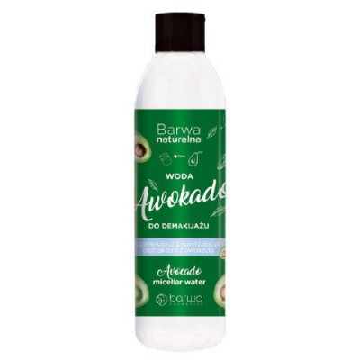 Miniaturka artykułu - BARWA Naturalna Woda do demakijażu - Awokado, 300ml