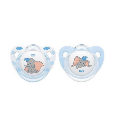 Miniaturka artykułu - NUK Silikonowy smoczek Trendline Disney Classics Dumbo (0-6m), 2szt.