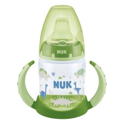 Miniaturka artykułu - NUK First Choice Butelka z silikonowym ustnikiem niekapkiem 6-18m - zielony, 150ml