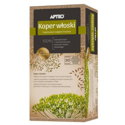 Miniaturka artykułu - APTEO NATURA Koper Włoski, 30 saszetek