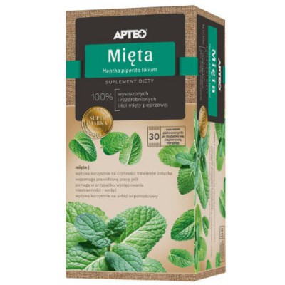 Miniaturka artykułu - APTEO NATURA Mięta, 30 saszetek