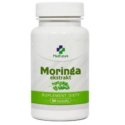 Miniaturka artykułu - MedFuture Moringa Ekstrakt, 60kaps.