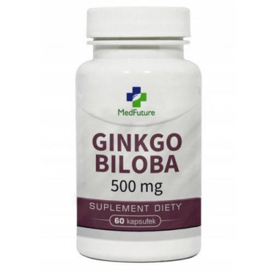 Miniaturka artykułu - MedFuture Ginkgo Biloba 500mg, 60kaps.