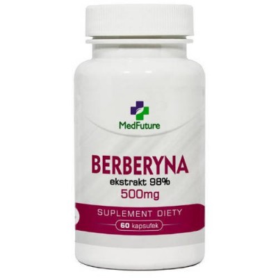 Miniaturka artykułu - MedFuture Berberyna 98% 500mg, 60kaps.