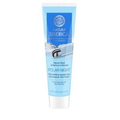 Miniaturka artykułu - NATURA SIBERICA Czarna Pasta do zęb&oacute;w, 100ml