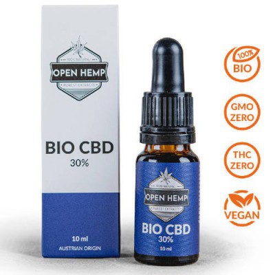 Miniaturka artykułu - Open Hemp Bio CBD 30% Olejek konopny, 10ml