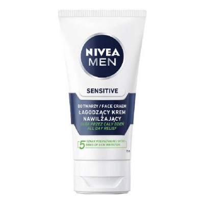 Zdjęcie produktu - NIVEA MEN Sensitive Krem łagodzący do twarzy, 75ml