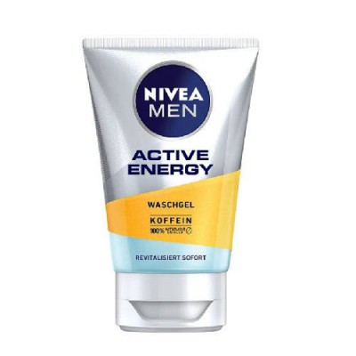 Miniaturka artykułu - NIVEA MEN Active energy żel do mycia twarzy, 100ml