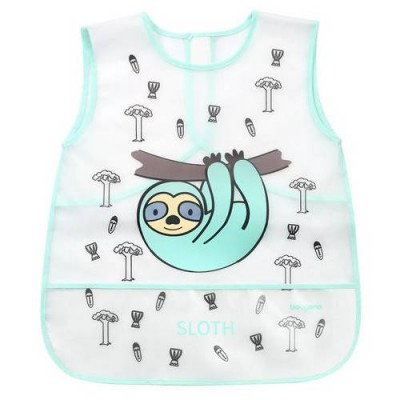 Miniaturka artykułu - BABYONO 840 Fartuszek Creative Baby Leniwiec, 1szt.