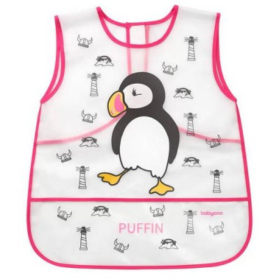 Miniaturka artykułu - BABYONO 840 Fartuszek Creative Baby Pingwin, 1szt.
