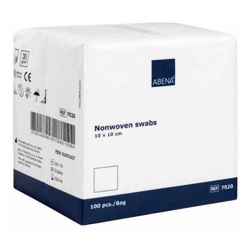 Miniaturka artykułu - Abena Kompresy wł&oacute;kninowe niejałowe 10x10cm, 100 szt.