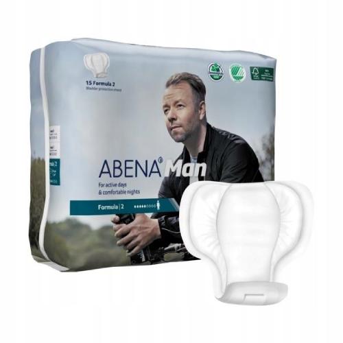 Miniaturka artykułu - ABENA Man Formula 2 Wkłady anatomiczne, 15szt	