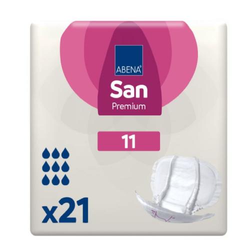 Miniaturka artykułu - ABENA SAN 11 Premium pieluchy anatomiczne, 21szt.