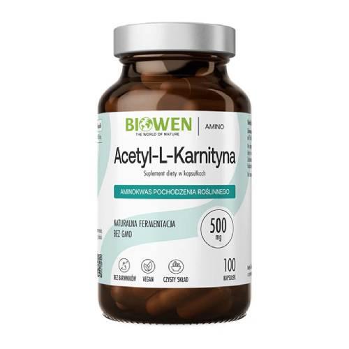 Miniaturka artykułu - Biowen Acetyl-L-karnityna, 100 kaps.