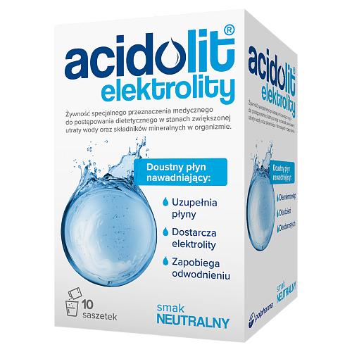 Miniaturka artykułu - Acidolit Elektrolity smak neutralny, 10 saszetek