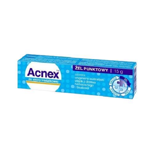 Miniaturka artykułu - ACNEX Żel punktowy do sk&oacute;ry trądzikowej  - 15 g 