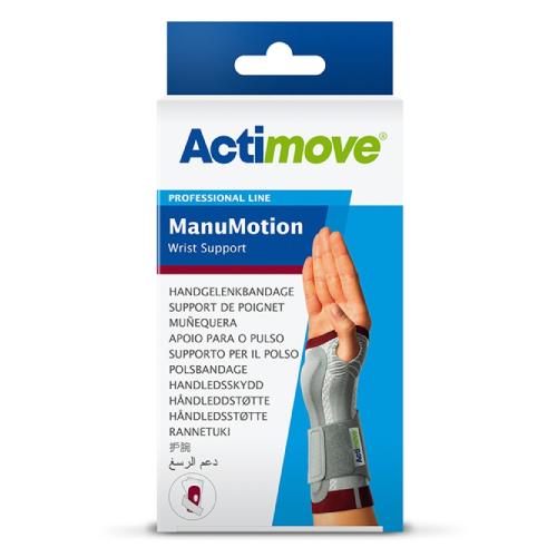 Miniaturka artykułu - Actimove Professional Line ManuMotion Orteza stabilizująca nadgarstek biała prawa M
