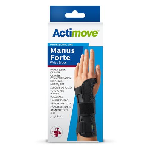Miniaturka artykułu - Actimove Professional Line Manus Forte Orteza nadgarstka beżowa prawa S/M