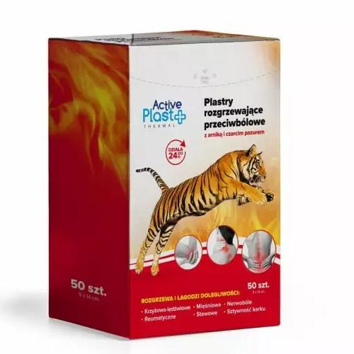 Miniaturka artykułu - ACTIVE PLAST Thermal Plaster rozgrzewający, 50 sztuk