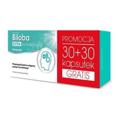 Zdjęcie produktu - ACTIVLAB Biloba Extra - 60 kapsułek 