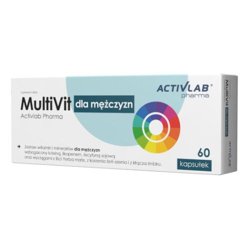 Miniaturka artykułu - Activlab Pharma MultiVit dla mężczyzn, 60 kaps.