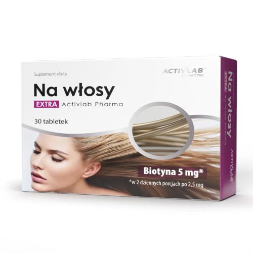 Miniaturka artykułu - Activlab Pharma Na włosy Extra, 30 tabletek