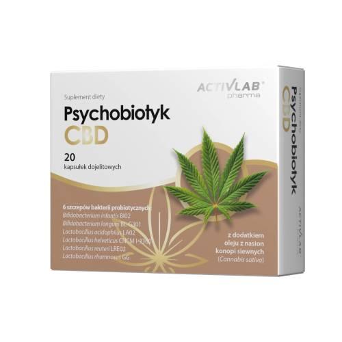 Miniaturka artykułu - ACTIVLAB PHARMA Psychobiotyk CBD, 20 kaps.