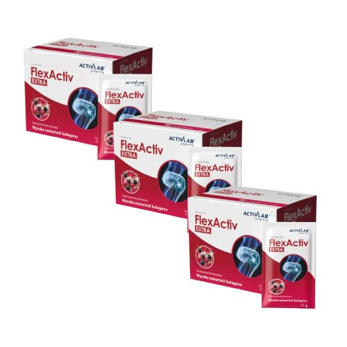 Miniaturka artykułu - ACTIVLAB Zestaw 3x FlexActiv Extra, 30 saszetek