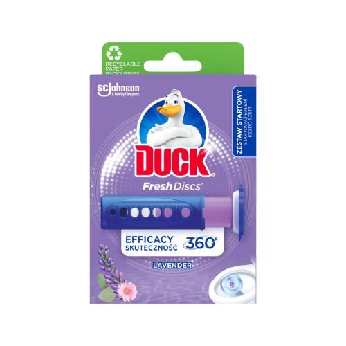 Miniaturka artykułu - DUCK Fresh Discs Żelowy krążek do toalety o zapachu lawendowym, 36ml