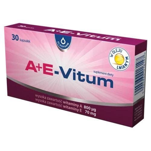 Miniaturka artykułu - A+E-Vitum, 30 kaps. - z witaminami A i E