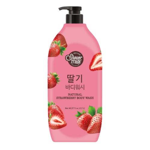 Miniaturka artykułu - Aekyung Showermate Natural Strawberry Żel pod prysznic, 1,2 l