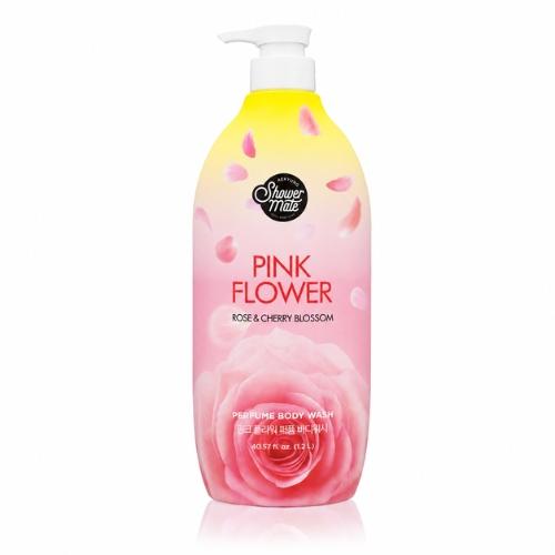 Miniaturka artykułu - Aekyung Showermate Pink Flower Perfumowany żel pod prysznic, 1,2 l