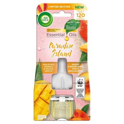 Miniaturka artykułu - Air Wick Electric Wkład do elektrycznego odświeżacza Mango i Brzoskwinia Spritz, 19ml