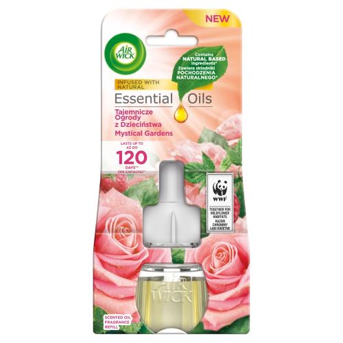Miniaturka artykułu - Air Wick Electric Wkład do elektrycznego odświeżacza Tajemnicze ogrody z dzieciństwa, 19ml
