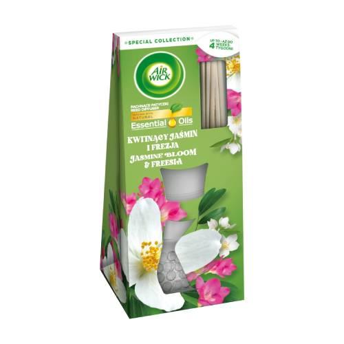 Miniaturka artykułu - Air Wick Essential Oils Pachnące patyczki kwitnący jaśmin i frezja, 25ml