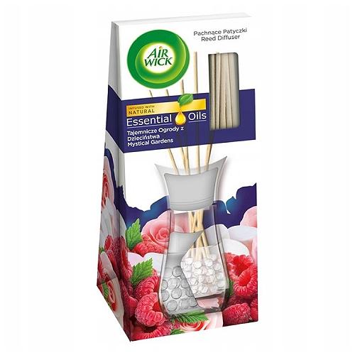 Miniaturka artykułu - Air Wick Essential Oils Pachnące patyczki musujące ros&eacute; & malina, 30 ml