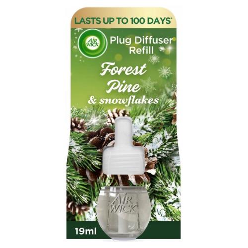 Miniaturka artykułu - Air Wick Essential Oils Wkład do elektrycznego odświeżacza powietrza Sosna i Płatki śniegu, 19 ml