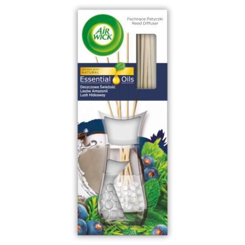 Miniaturka artykułu - Air Wick Essential Oils Pachnące patyczki Deszczowa Świeżość Las&oacute;w Amazonii, 30ml
