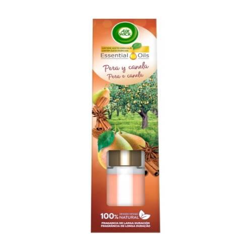 Miniaturka artykułu - Air Wick Essential Oils Pachnące patyczki Gruszka & Cynamon, 40ml