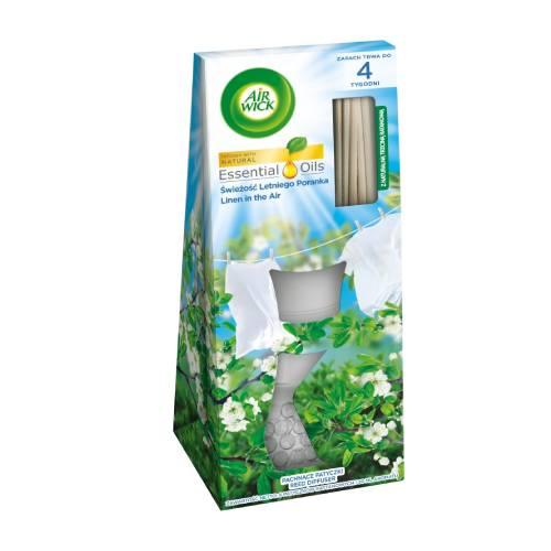 Miniaturka artykułu - Air Wick Essential Oils Pachnące patyczki świeżość letniego poranka, 30ml