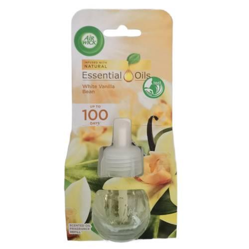 Miniaturka artykułu - Air Wick Essential Oils Wkład do elektrycznego odświeżacza powietrza Laska Wanilii, 19 ml